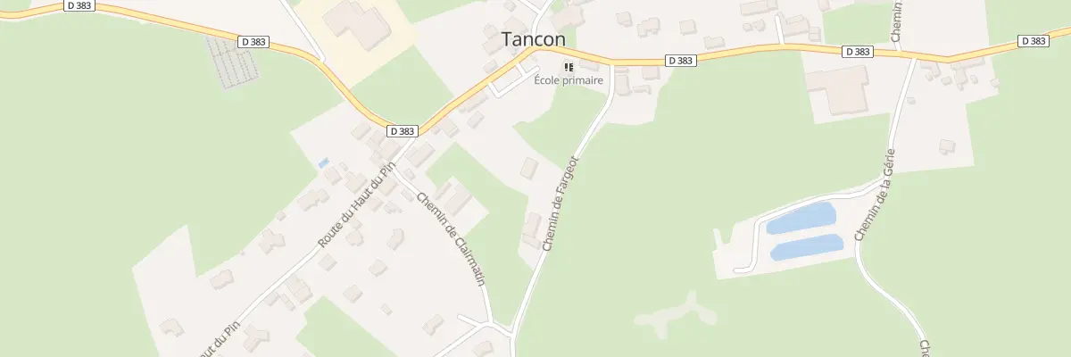 Plan du 120 Che de Fargeot à Tancon
