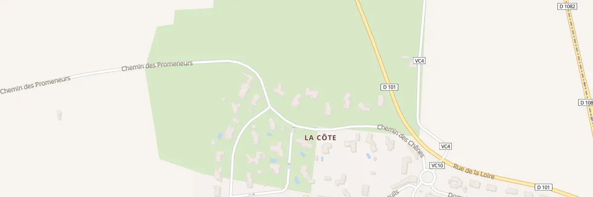Plan du 258 Che des Chênes à Rivas