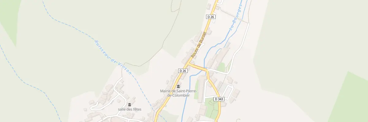 Plan du 1 Rte de Burzet à Saint-Pierre-de-Colombier