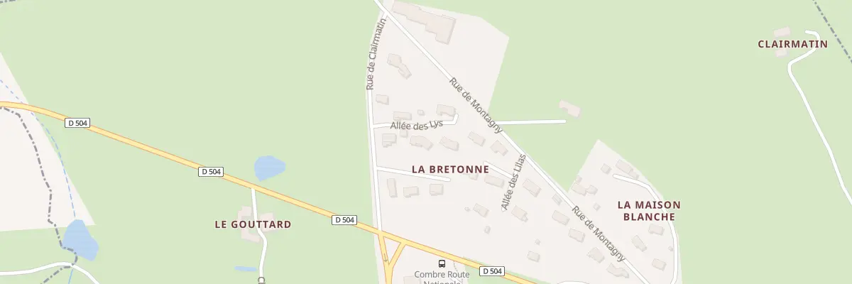Plan du 35 All des Rosiers à Combre