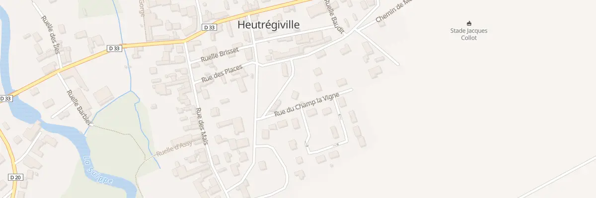 Plan du 5 Rue de la Mairie à Heutrégiville