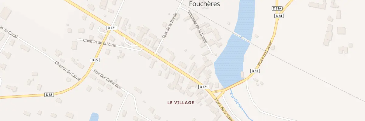 Plan du 12 Fg de Champagne à Fouchères