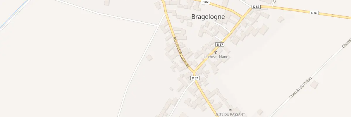 Plan du 5009F Rue Andre Cottenet à Bragelogne-Beauvoir