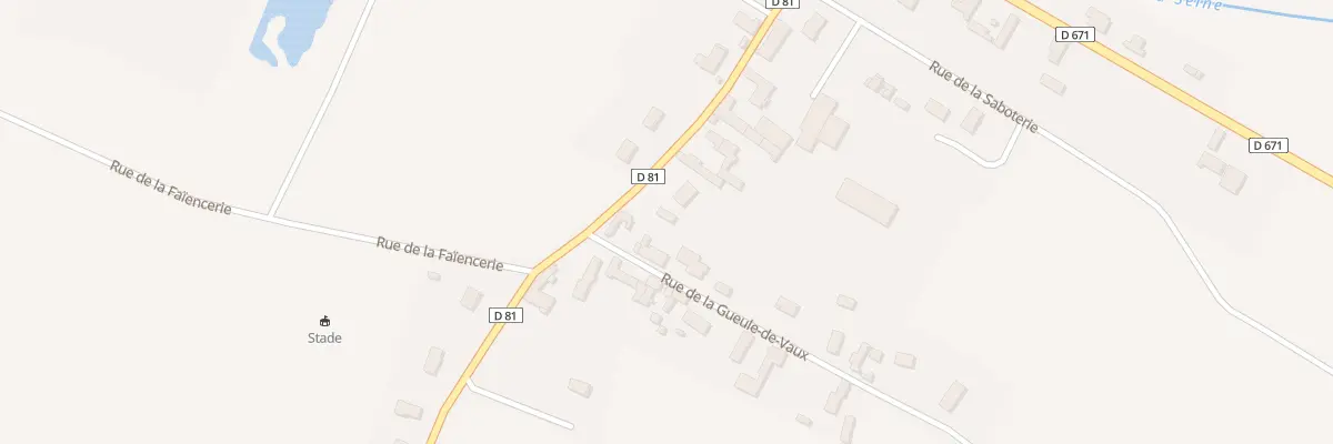 Plan du 17 Rue de la Faiencerie à Fouchères
