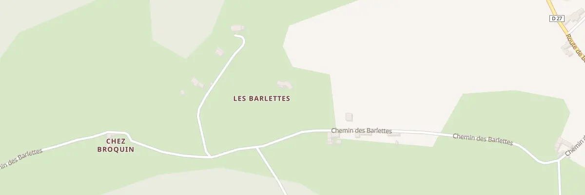 Plan du 604 Che des Barlettes à Rozier-en-Donzy
