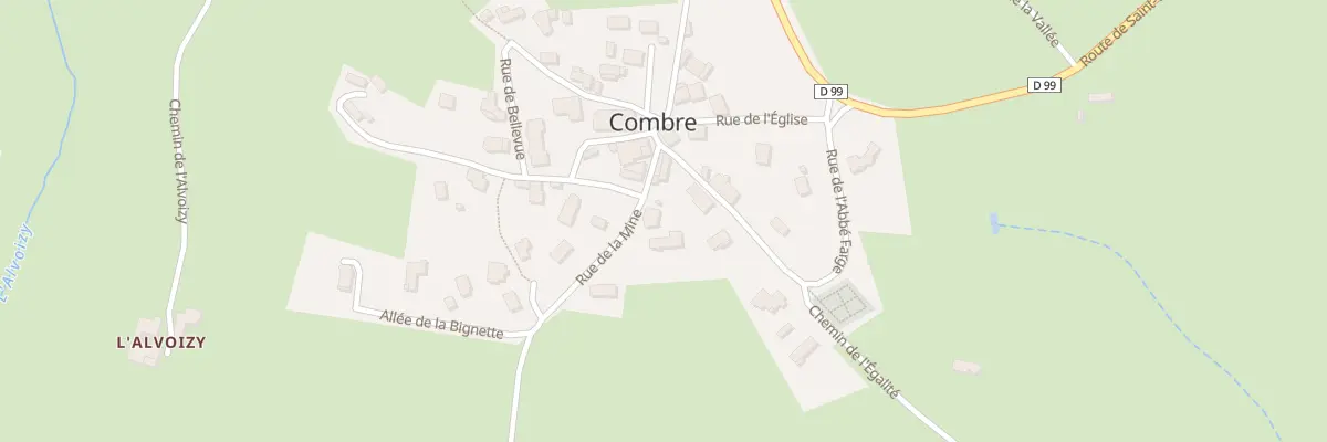 Plan du 43 Rue de la Mine à Combre
