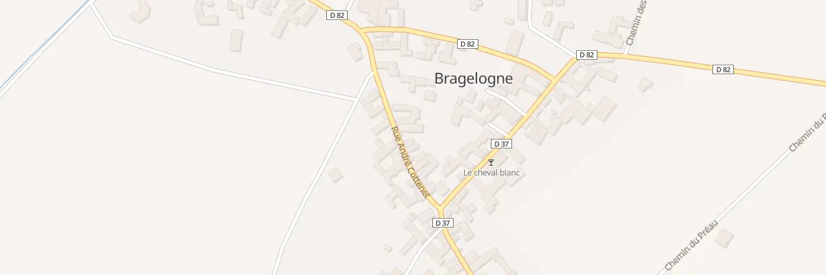 Plan du 10 Rue Andre Cottenet à Bragelogne-Beauvoir