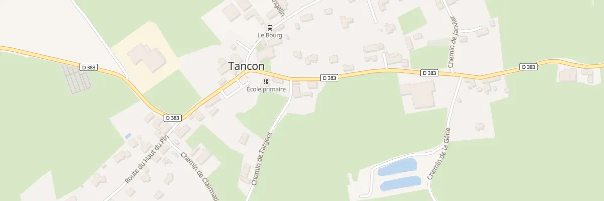 Plan du 29 Che de Fargeot à Tancon