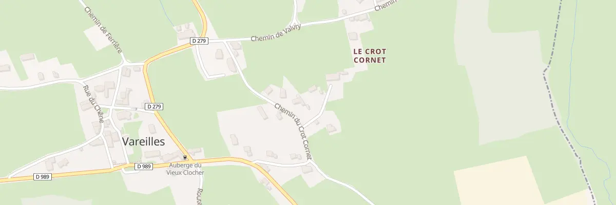 Plan du 5080 Crot Cornet à Vareilles