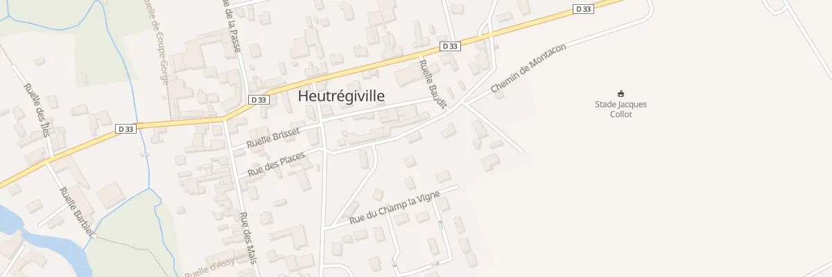Plan du 12 Rue des Places à Heutrégiville
