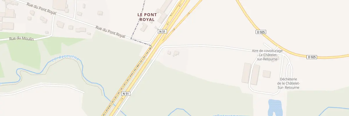 Plan du 5107 Bas du Chemin de Bergnicou au Châtelet-sur-Retourne