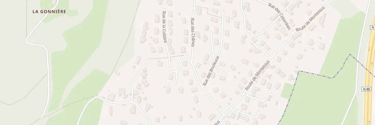 Plan du 7 Rue de la Colliere à Fraisses