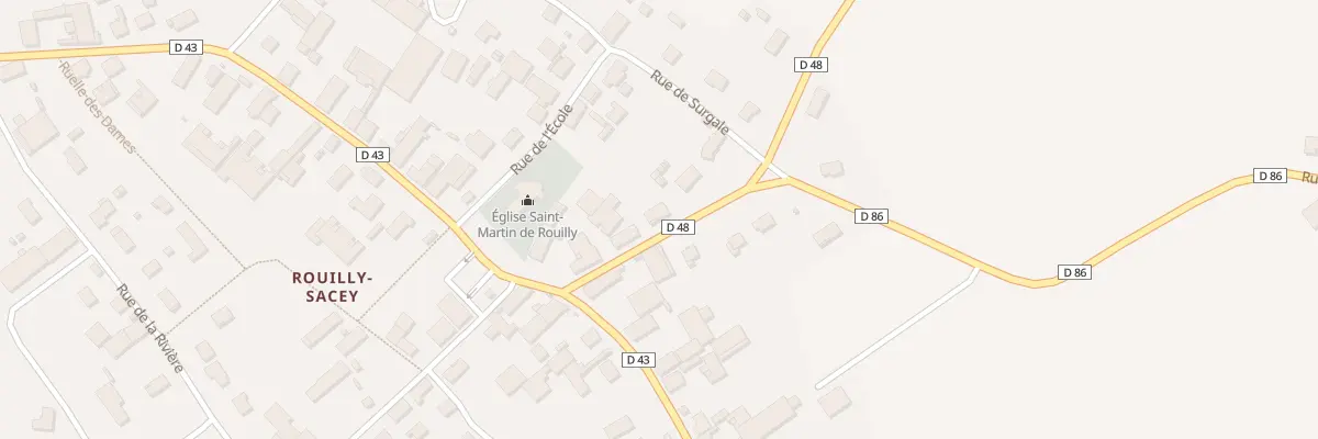 Plan du 3 Rue du Monument à Rouilly-Sacey