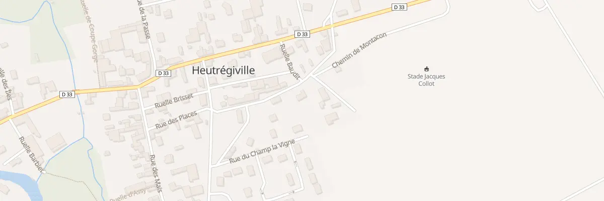 Plan du 14 Rue des Places à Heutrégiville