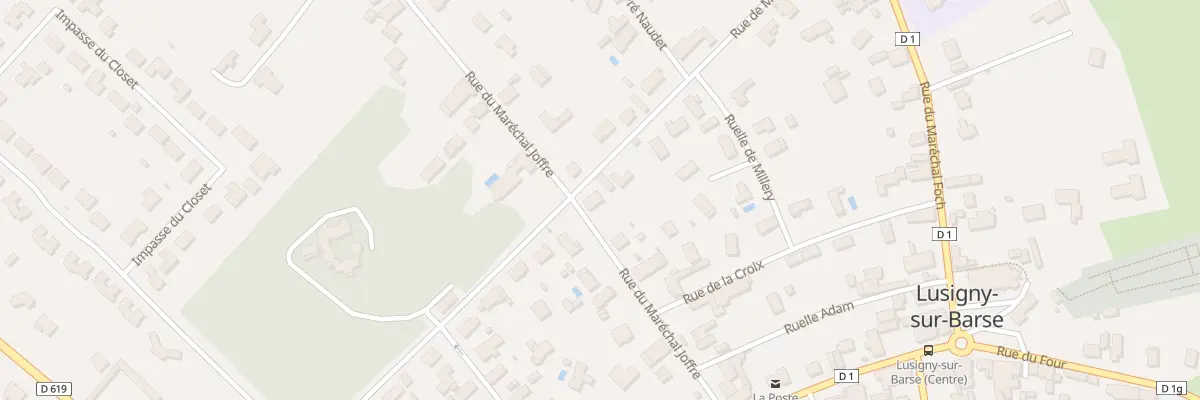 Plan du 22 Rue du Maréchal Joffre à Lusigny-sur-Barse
