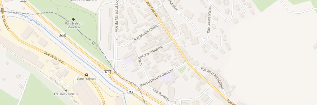 Plan du 5 Rue Etienne Visseyriat à Unieux