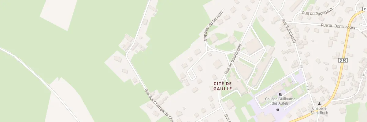 Plan du 18 Imp du Bourbonnais à Charolles