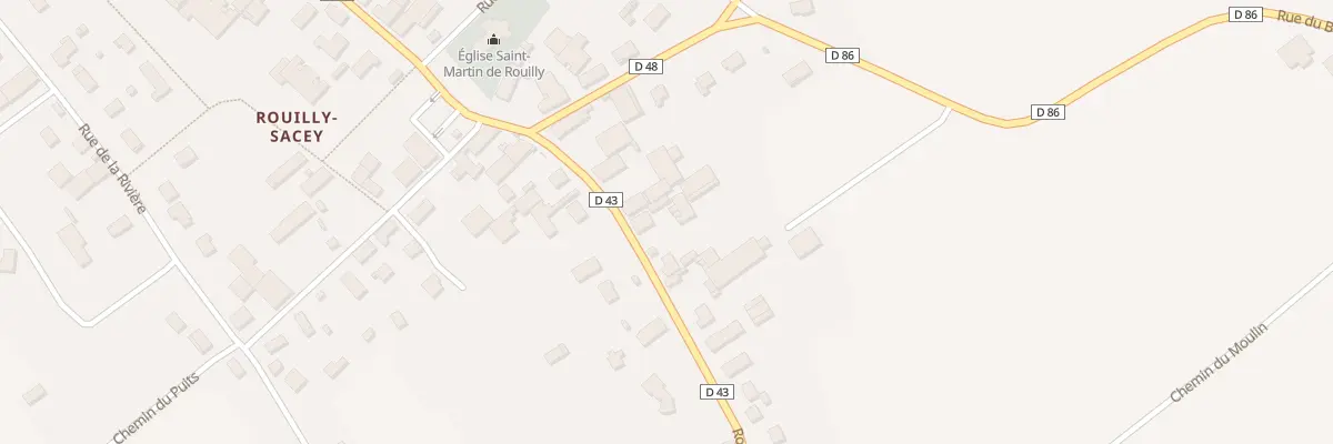 Plan du 40 Le Village à Rouilly-Sacey