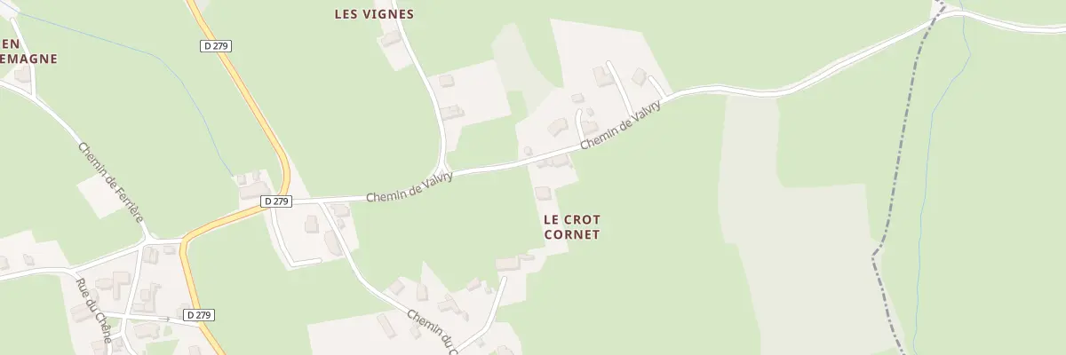 Plan du 5083 Le Crot Cornet à Vareilles