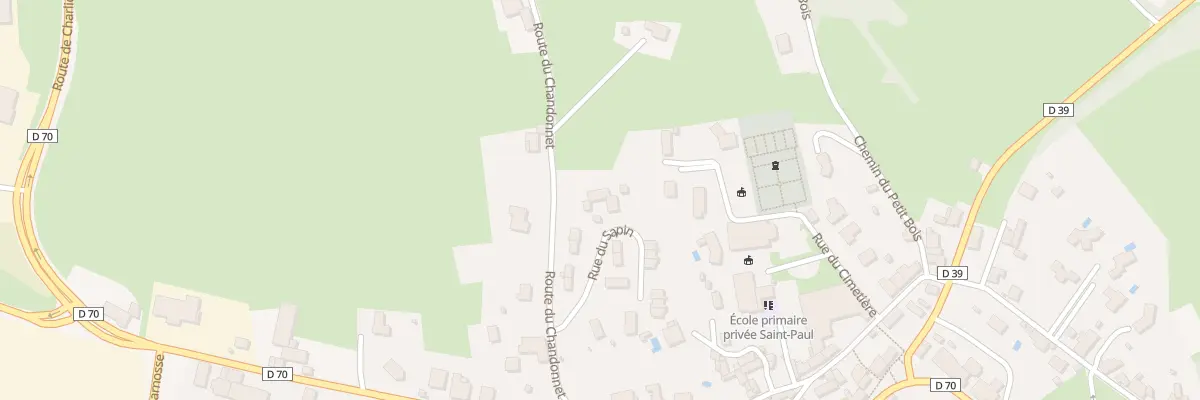 Plan du 160 Rte du Chandonnet à Cuinzier