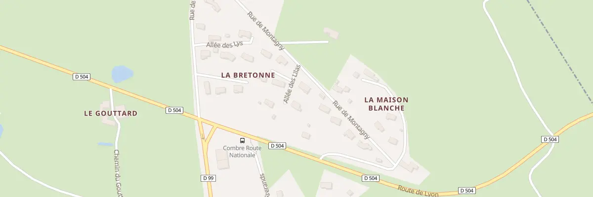 Plan du 63 All des Lilas à Combre