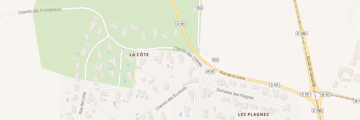 Plan du 53 Che des Chênes à Rivas