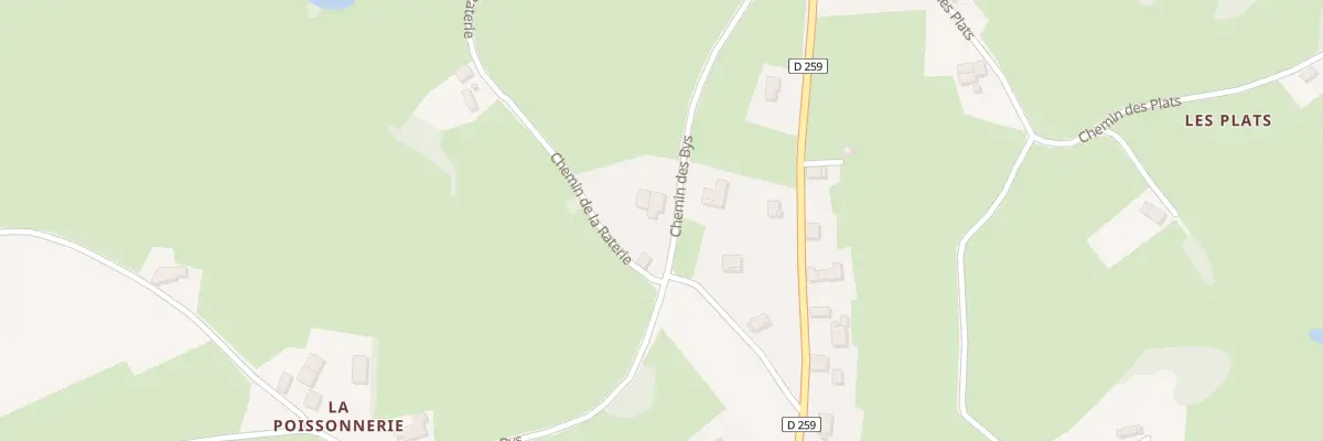 Plan du 309 Che des Bys à Coublanc