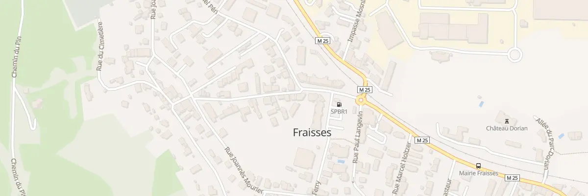Plan du 11 Rue Joseph Souteyrat à Fraisses
