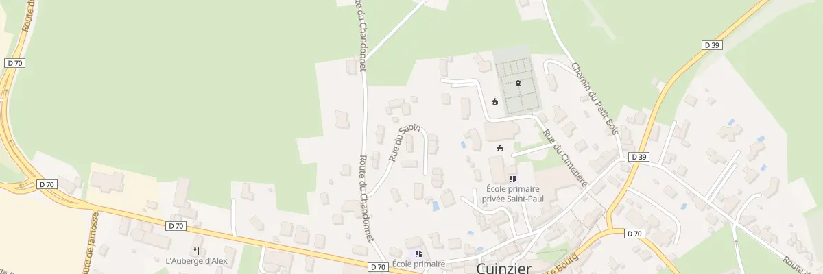 Plan du 4 Rue du Sapin à Cuinzier