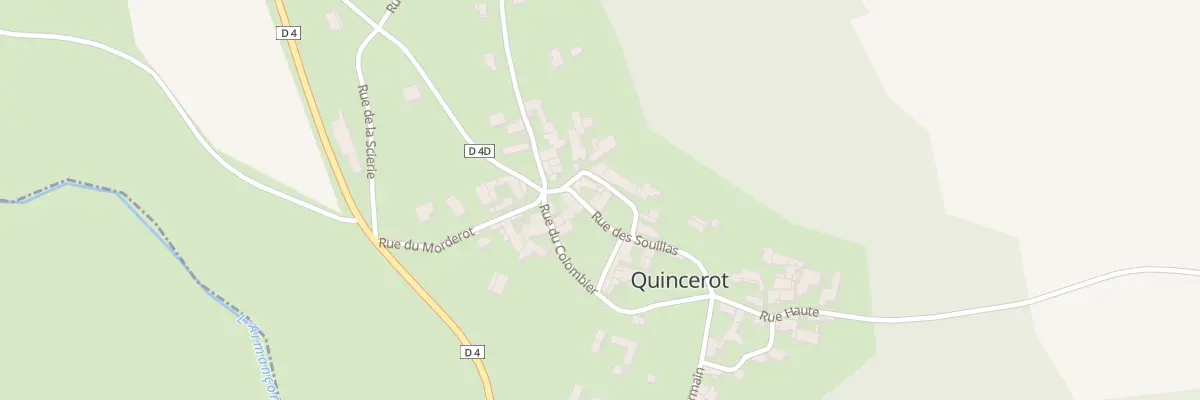 Plan du 1 Rue des Souillas à Quincerot
