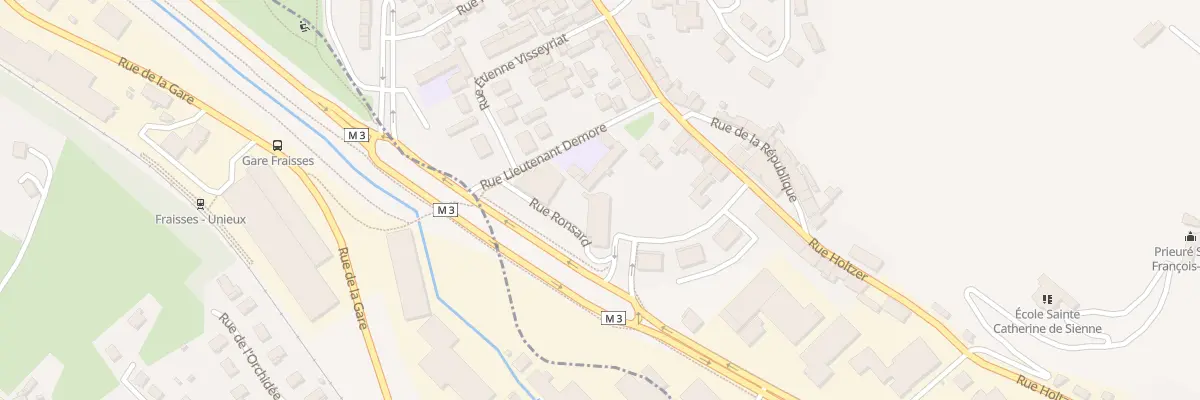 Plan du 2 Rue Jean Baptiste Boussingault à Unieux