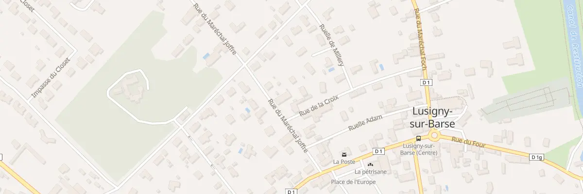 Plan du 12T Rue du Maréchal Joffre à Lusigny-sur-Barse
