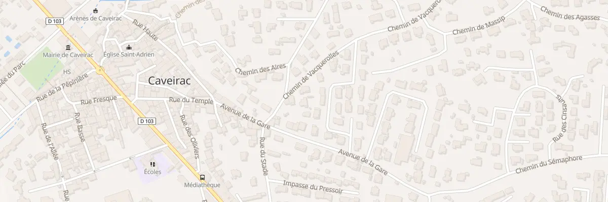Plan du 4 Che de Vacquerolles à Caveirac