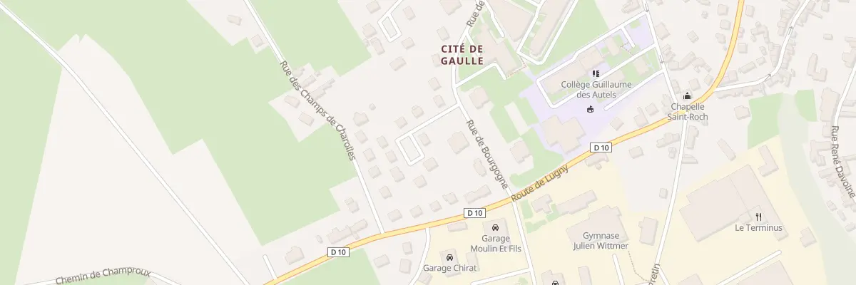 Plan du 1 Imp du Brionnais à Charolles