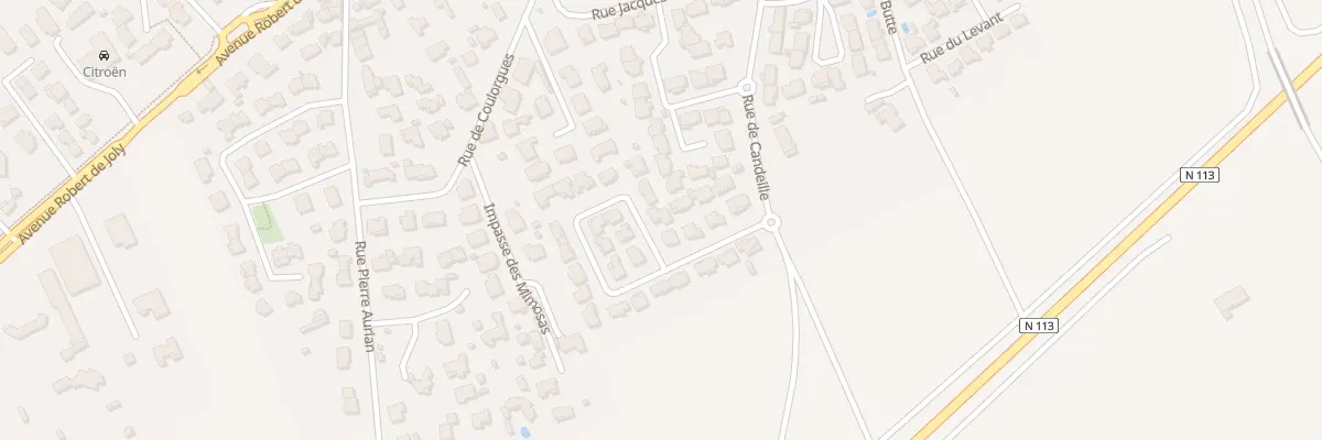 Plan du 16 Rue des Chansonniers à Uchaud