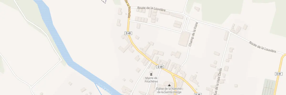 Plan du 6A Rue de la Rochelle à Fouchères
