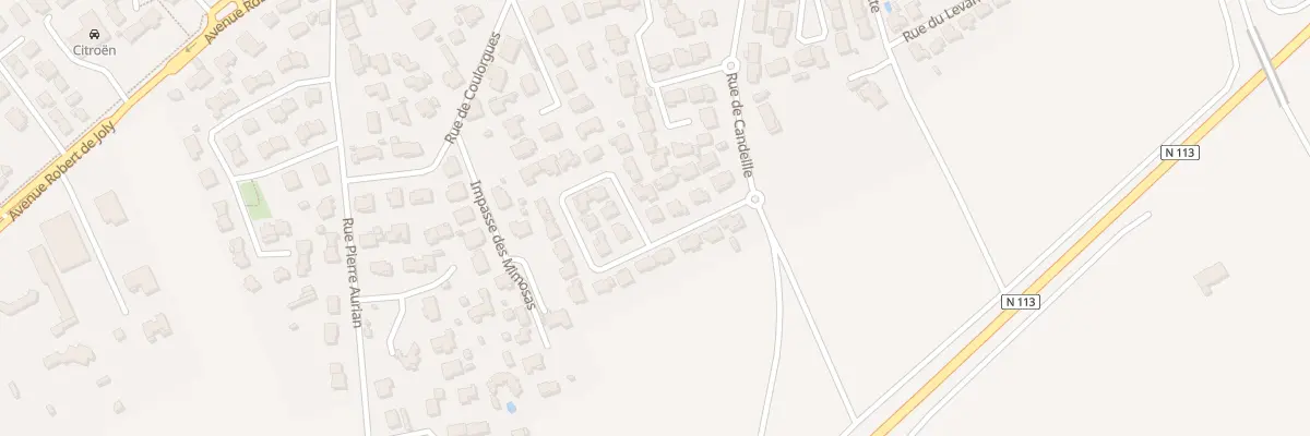 Plan du 14 Rue des Chansonniers à Uchaud
