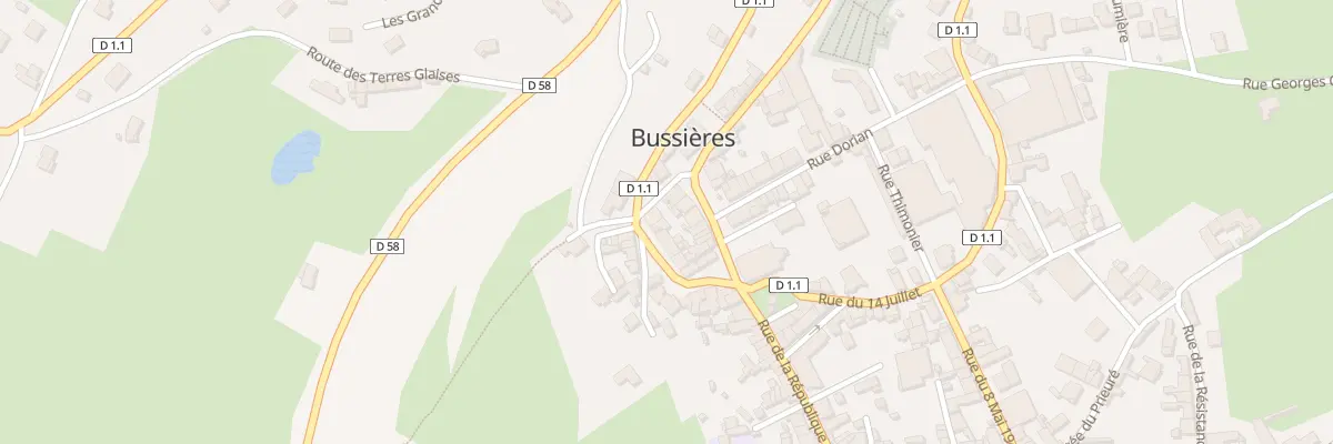Plan du 44 Rue Victor Hugo à Bussières