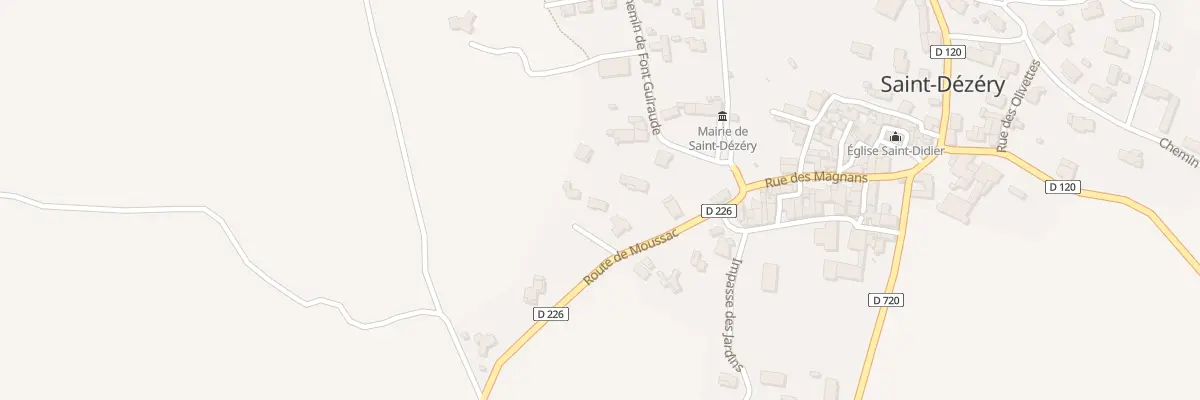 Plan du 6 Rte de Moussac à Saint-Dézéry