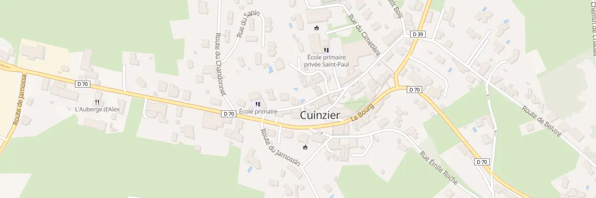 Plan du 9 Rue du 8 Mai 1945 à Cuinzier
