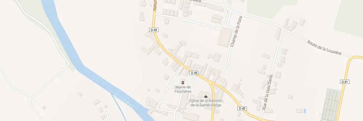 Plan du 6 Rue de la Rochelle à Fouchères