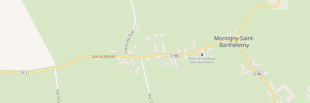 Plan du 18 Rue du Morvan à Montigny-Saint-Barthélemy