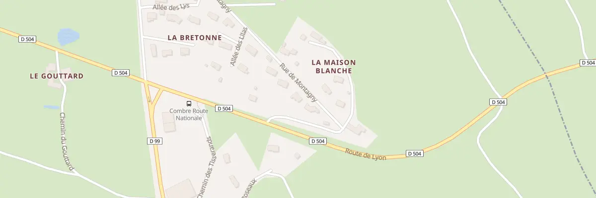 Plan du 211 Rue de Montagny à Combre