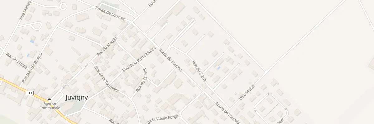 Plan du 3 Rte de Louvois à Juvigny