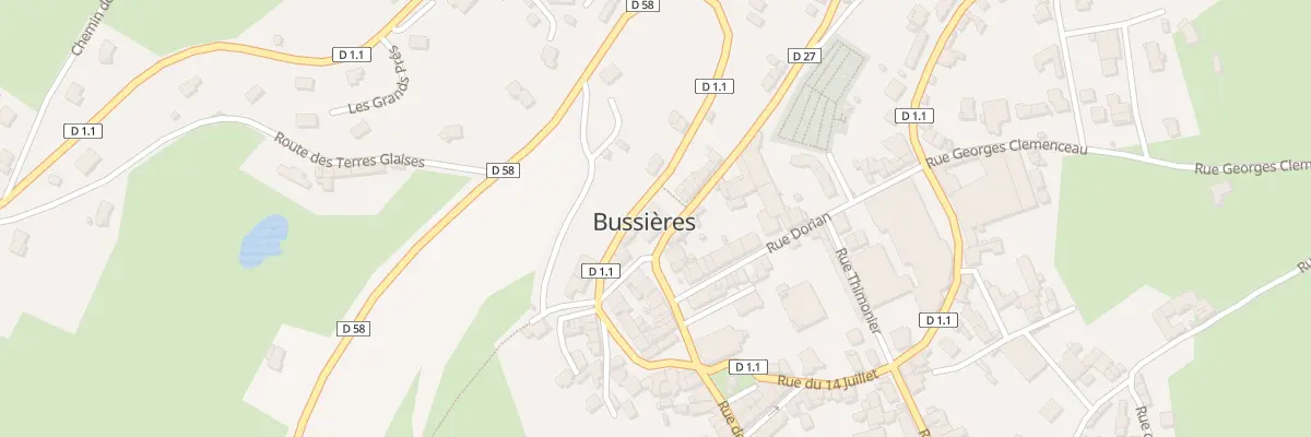 Plan du 19 Rue du Stade à Bussières