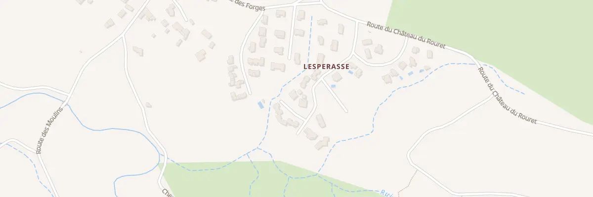 Plan du 154 Rue de Lesperasse à Grospierres