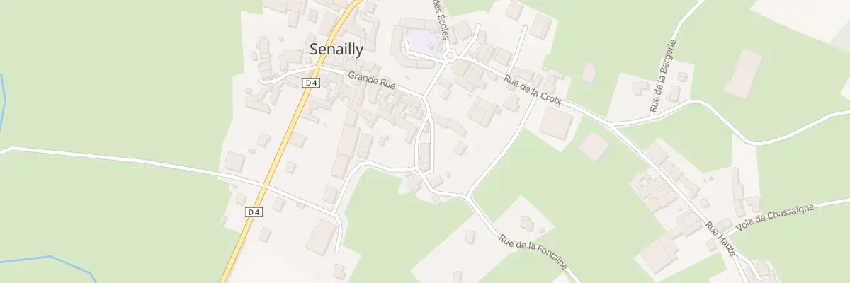 Plan du 2 Rue du Lavoir à Senailly