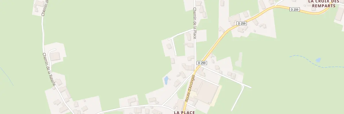 Plan du 131 Che de la Place à Coublanc