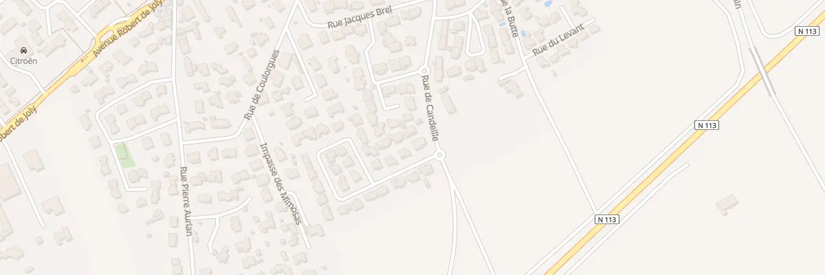 Plan du 4 Rue des Chansonniers à Uchaud