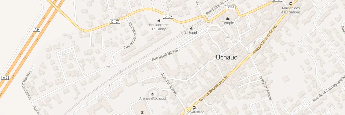 Plan du 3 Rue René Michel à Uchaud